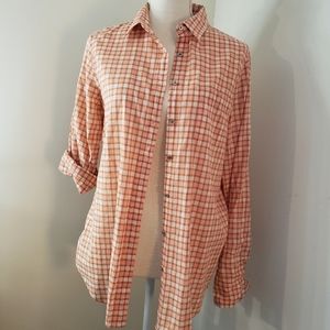 J. Crew button down top.  medium